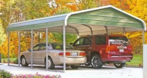 Carport &ndash; eleganter sommerlicher Parkplatz